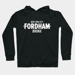 Fordham Bronx Modern Minimalistic Typography Design Hoodie